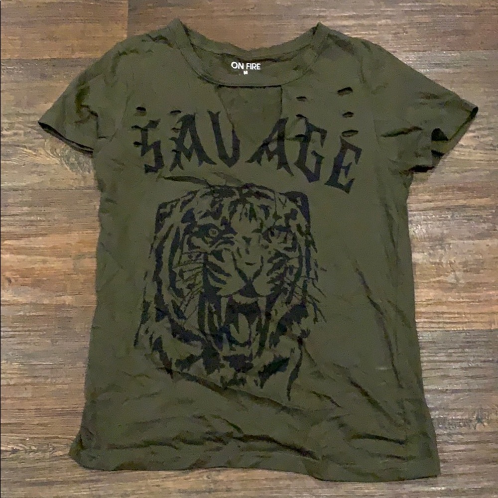 Green t-shirt